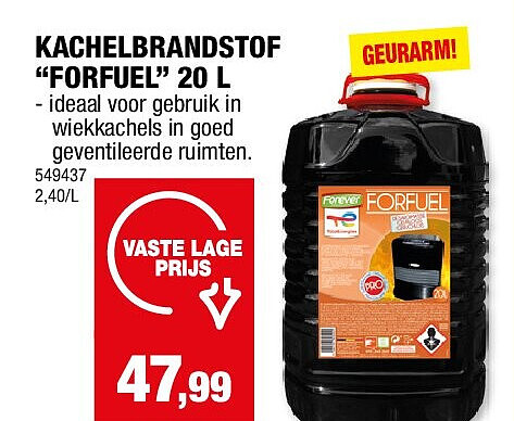 KACHELBRANDSTOF “FORFUEL” 20 L