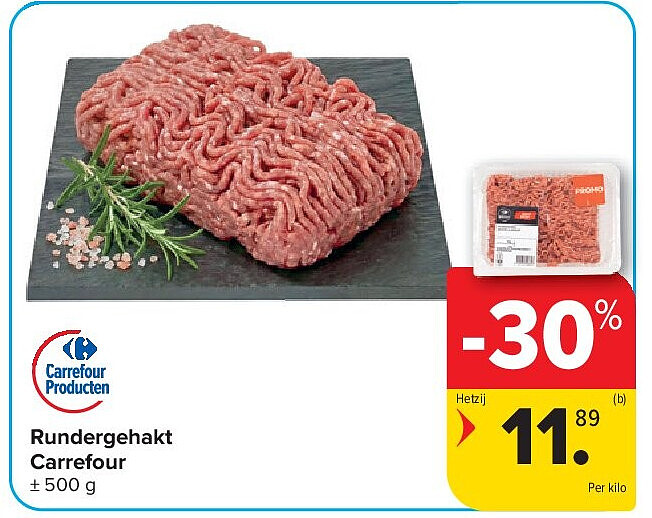 Rundergehakt Carrefour