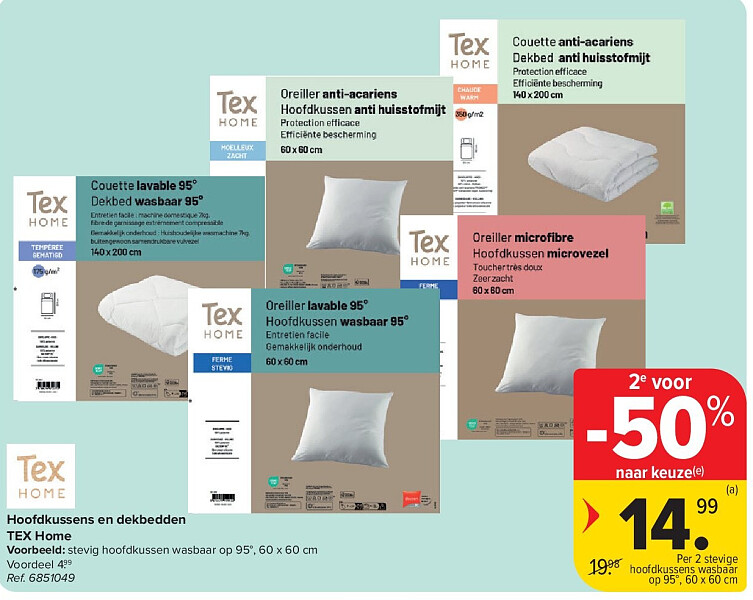 Hoofdkussens en dekbedden TEX Home
