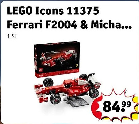 LEGO Icons 11375 Ferrari F2004 & Micha...