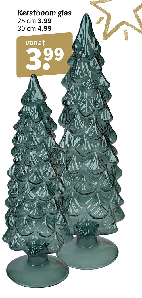 Kerstboom glas 25 cm