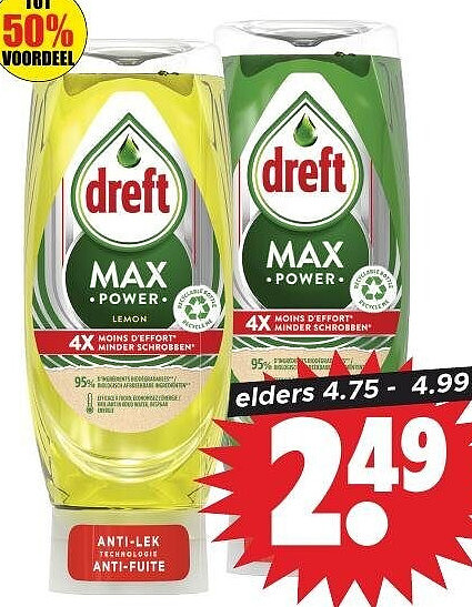 Dreft Max Power handafwas