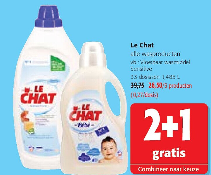 Le Chat alle wasproducten