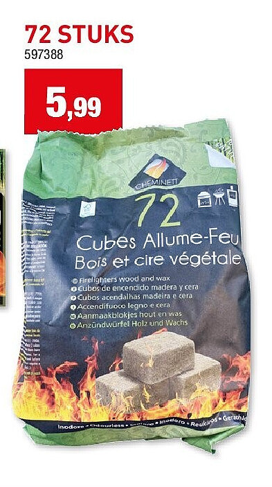 AANMAAKBLOKJES 72 STUKS