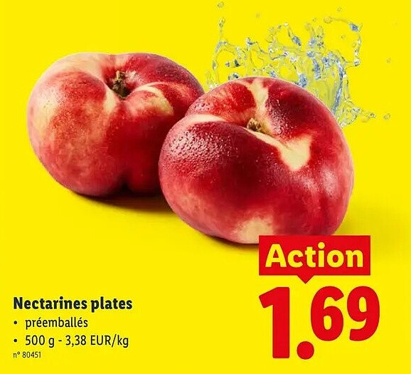 Nectarines plates : 1.69€ | Chasseurs de promos
