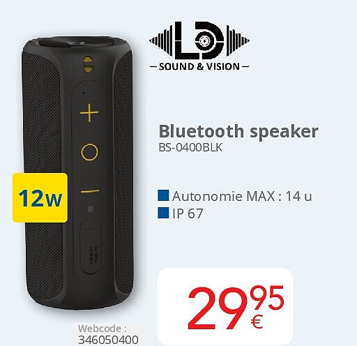 Bluetooth speaker BS-0400BLK