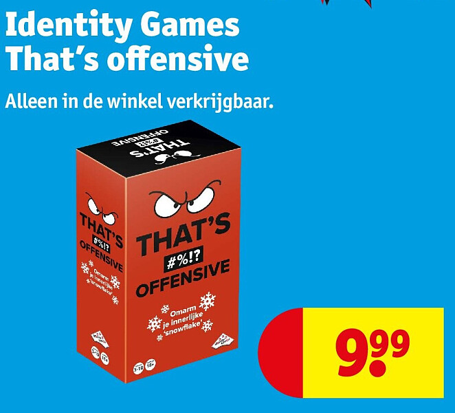 Identity Games That’s offensive