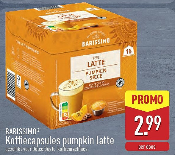 Koffiecapsulespumpkinlatte