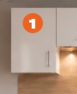 Bovenkast 40cm 1 deur