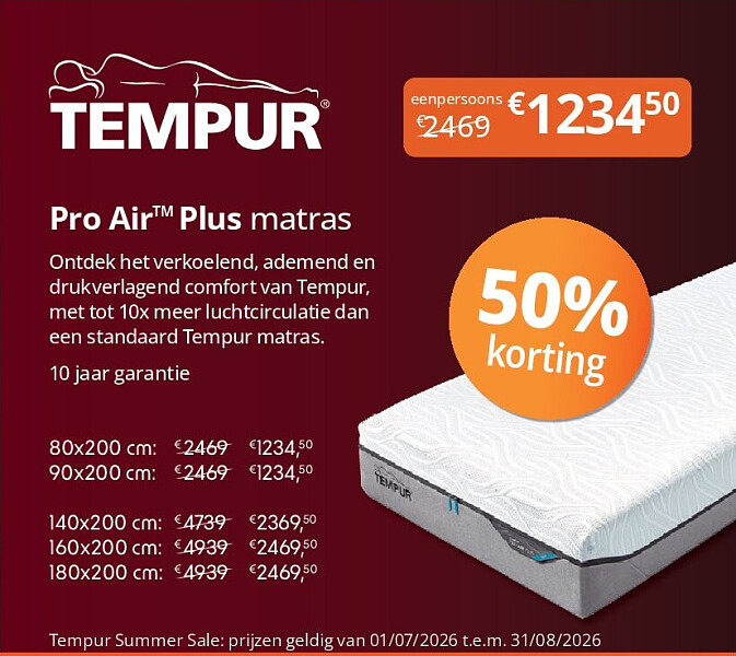 Pro AirTM Plus matras