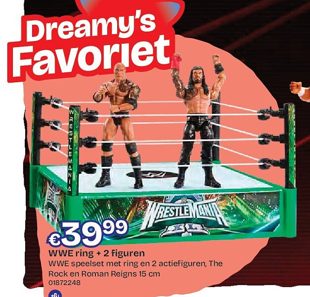 WWE ring + 2 figuren