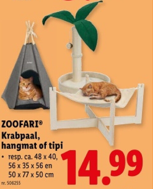 Krabpaal, hangmat of tipi