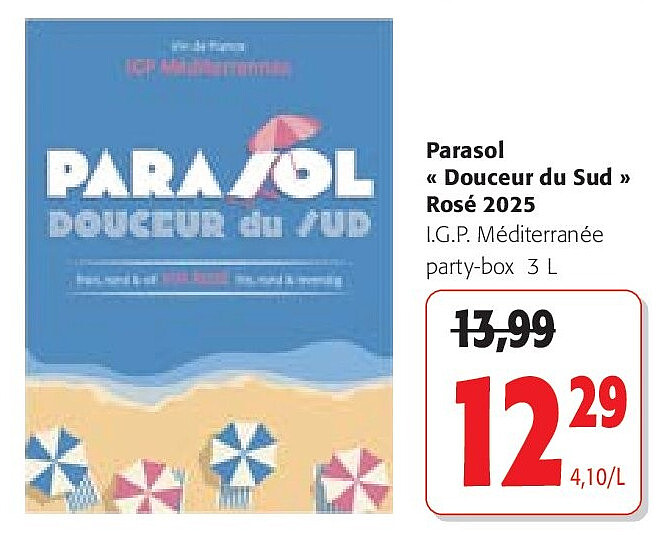 Parasol « Douceur du Sud » Rosé 2025
