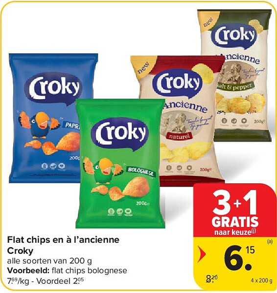 Flat chips en à l’ancienne Croky