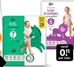 Etos Soft & Protect luiers en luierbroekjes voordeelpakken – 2 stuks