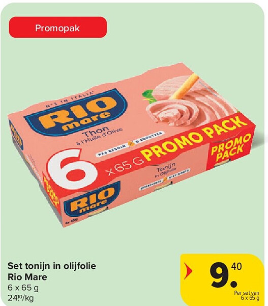 Set tonijn in olijfolie Rio Mare