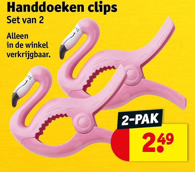 Handdoeken clips