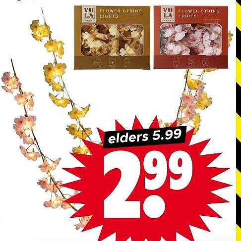 Yula ledslinger bloesem