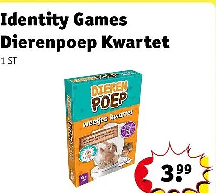 Identity Games Dierenpoep Kwartet