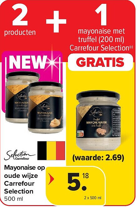 Mayonaise op oude wijze Carrefour Selection