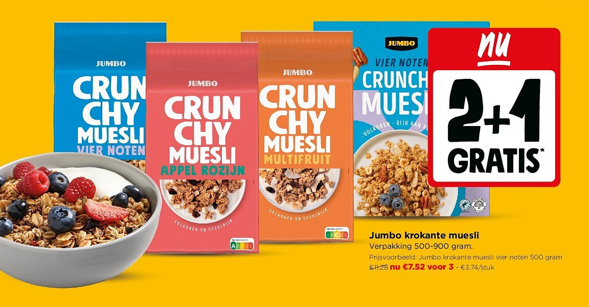 Jumbo krokante muesli