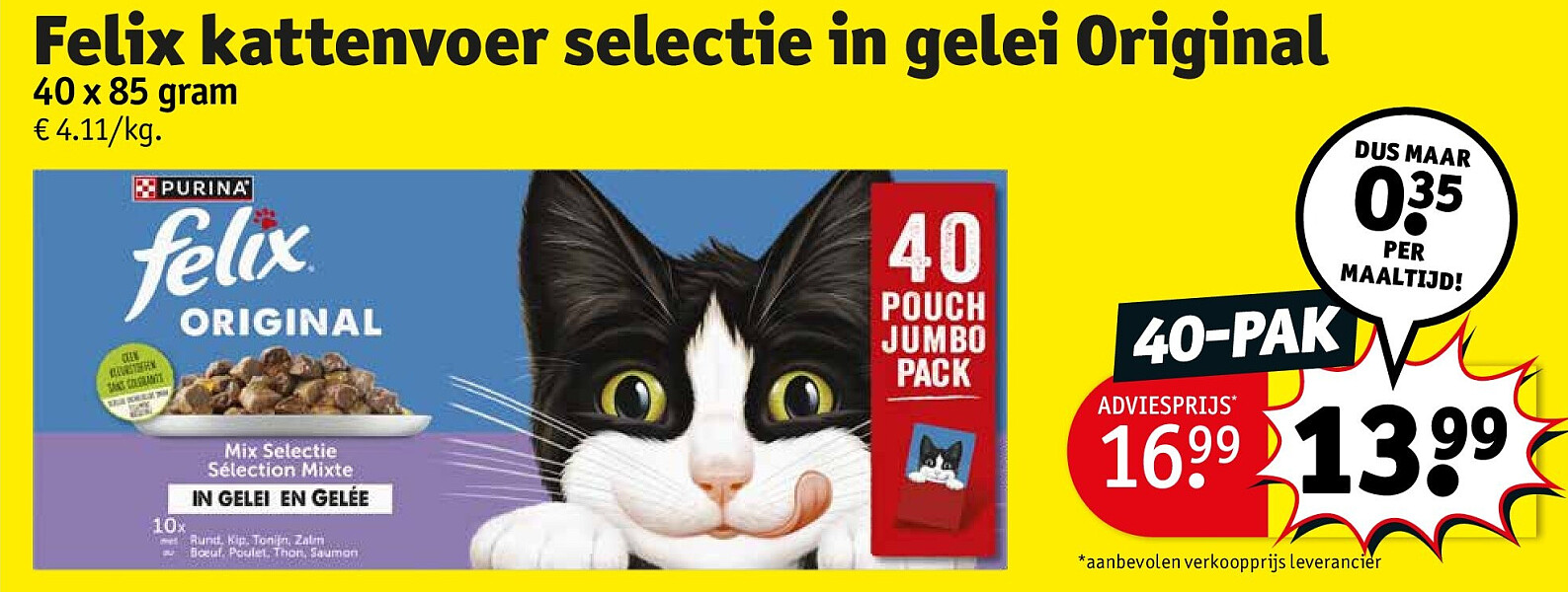 Felix kattenvoer selectie in gelei Original