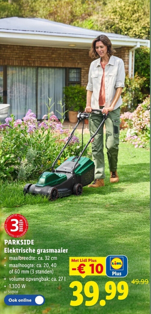 Elektrische grasmaaier