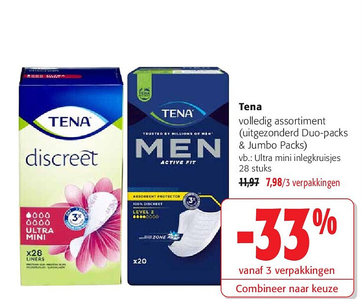 Tena volledig assortiment