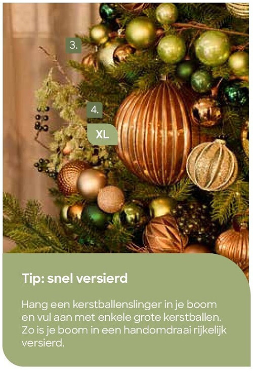 Slinger kerstballen 183 x 12 x 12 cm