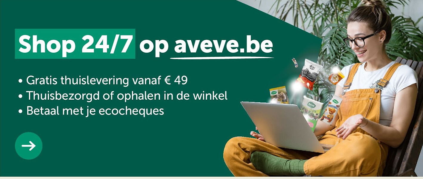 Shop 24/7 op aveve.be