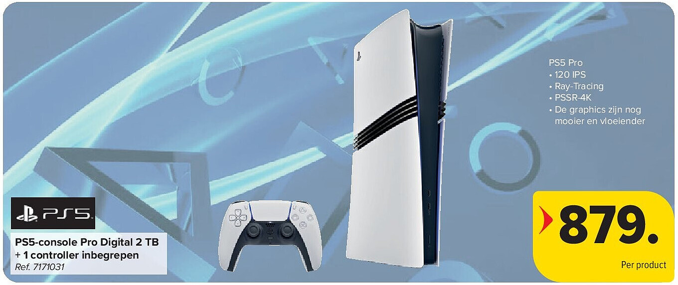PS5-console Pro Digital 2 TB + 1 controller inbegrepen
