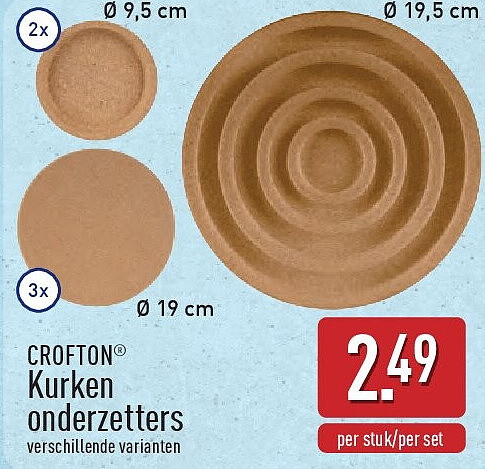 Kurken onderzetters