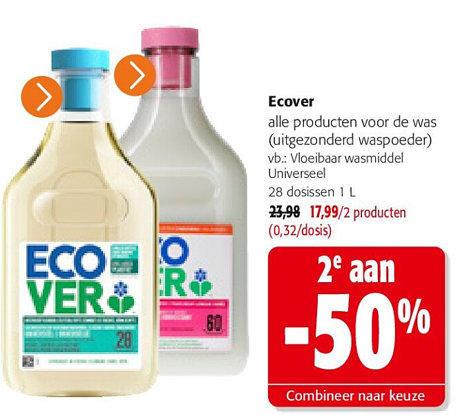 Ecover Vloeibaar wasmiddel Universeel 28 dosissen 1 L