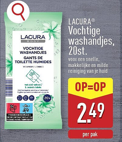 Vochtige washandjes, 20st.