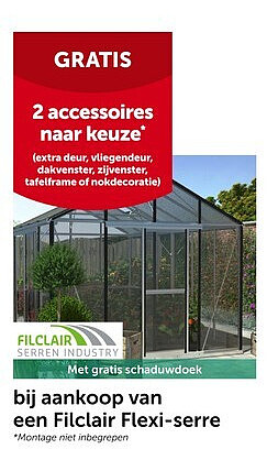 bij aankoop van een Filclair Flexi-serre