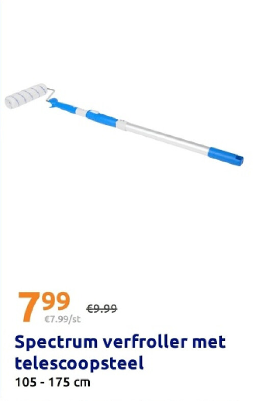 Spectrum verfroller met telescoopsteel