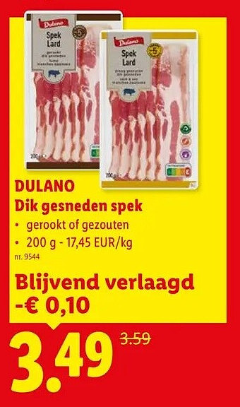 Dik gesneden spek