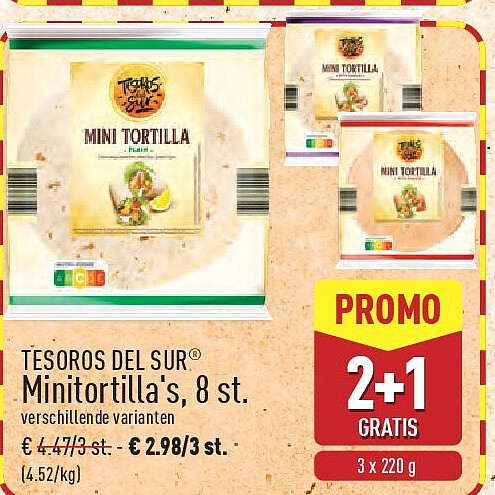 Minitortilla's, 8st.