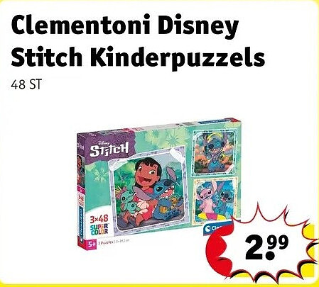 Clementoni Disney Stitch Kinderpuzzels