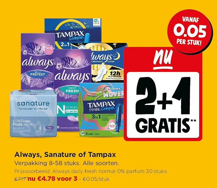 Always, Sanature of Tampax