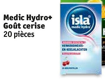 Medic Hydro+ Goût cerise 20 pièces