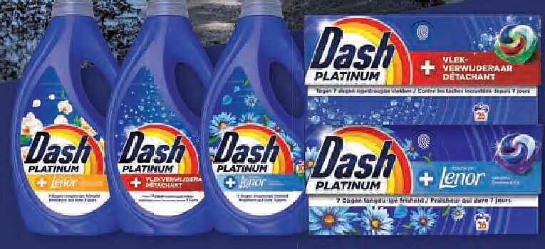 Dash Platinum wasmiddel en pods