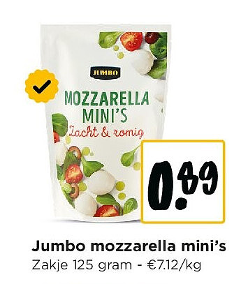 Jumbo mozzarella mini’s