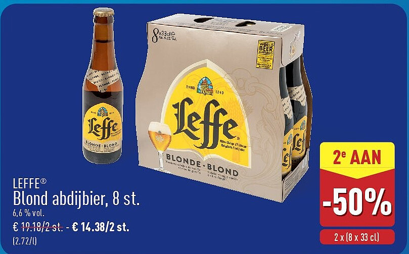 Blondabdijbier,8st.