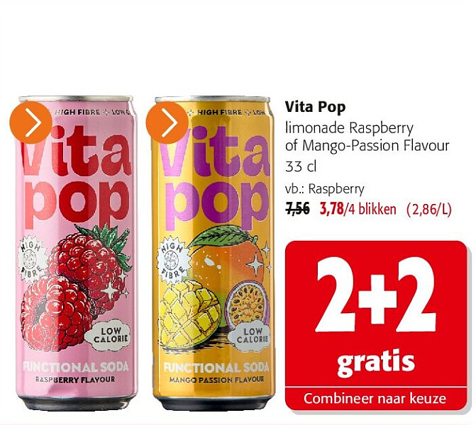 Vita Pop limonade Raspberry