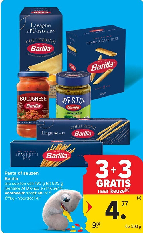 Pasta of sauzen Barilla