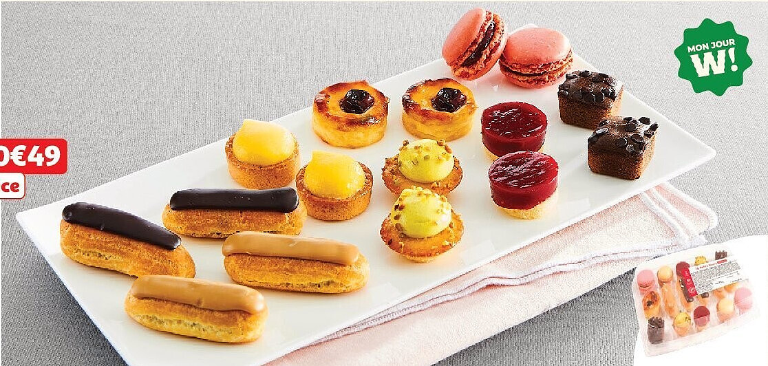 Assortiment de petits fours sucrés