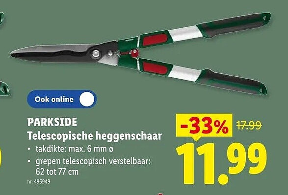 Telescopische heggenschaar
