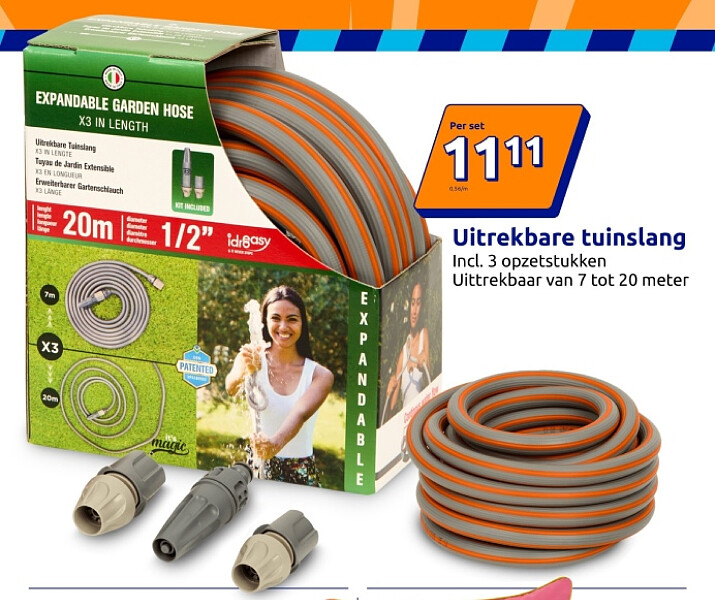 Uitrekbare tuinslang