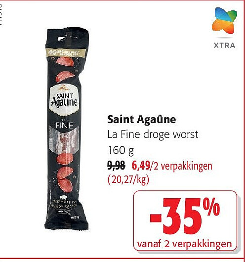 Saint Agaûne La Fine droge worst 160 g